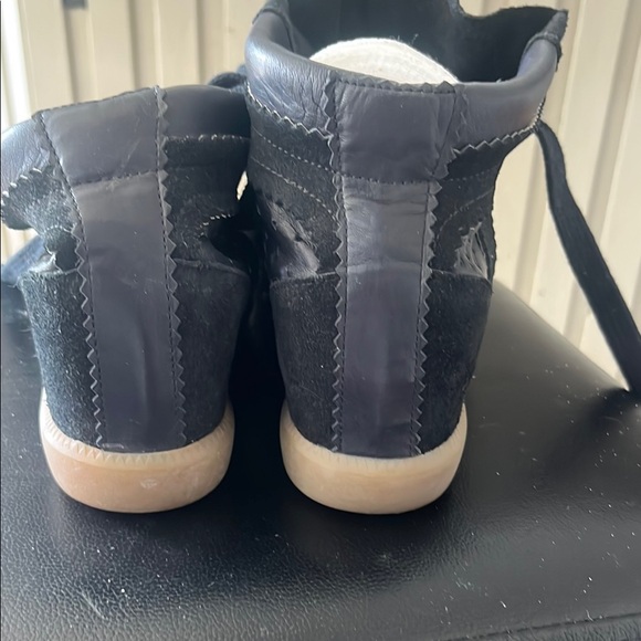 "Isabel Marat Bobby suede calf leather" Black High-Top leather Sneakers - Picture 13 of 16